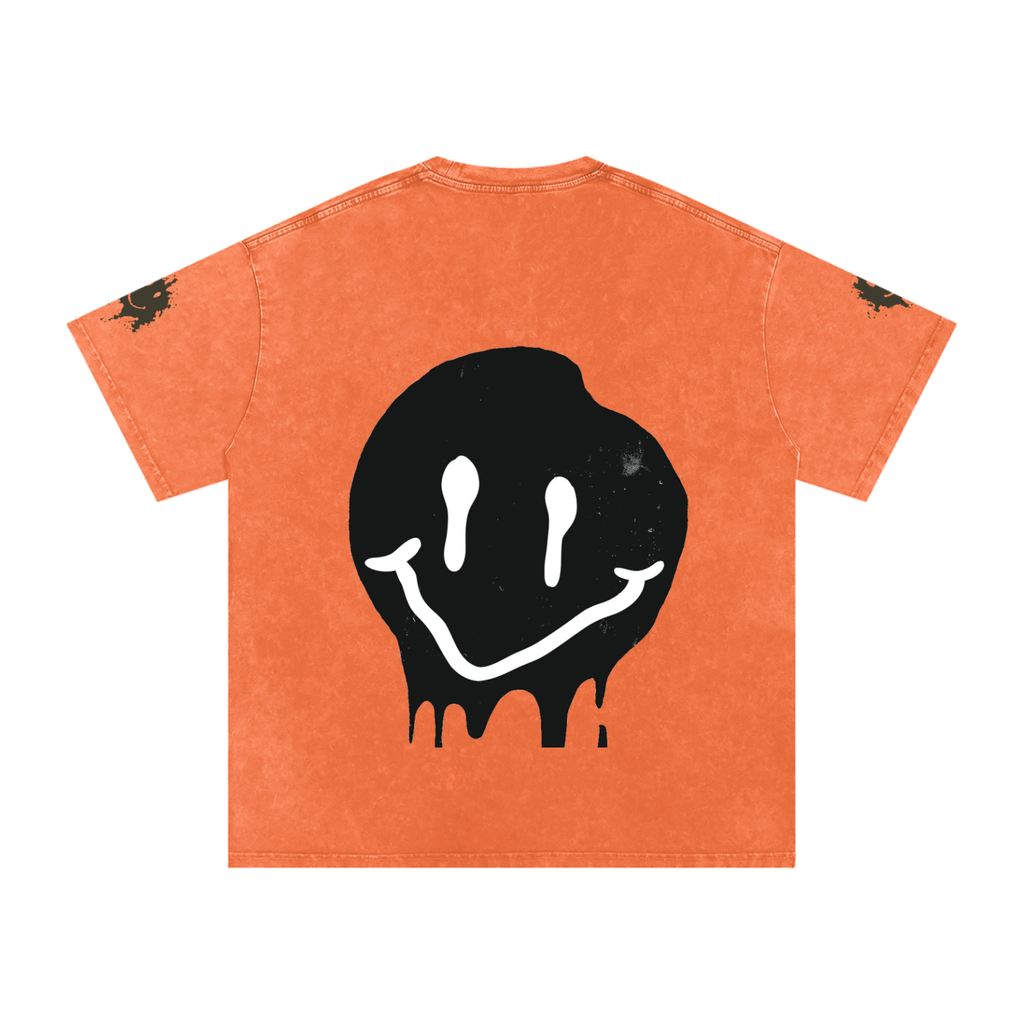 Snow Washed Oversized Cotton T-Shirt