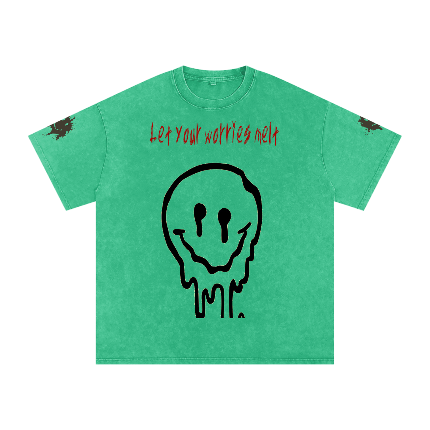 Snow Washed Oversized Cotton T-Shirt