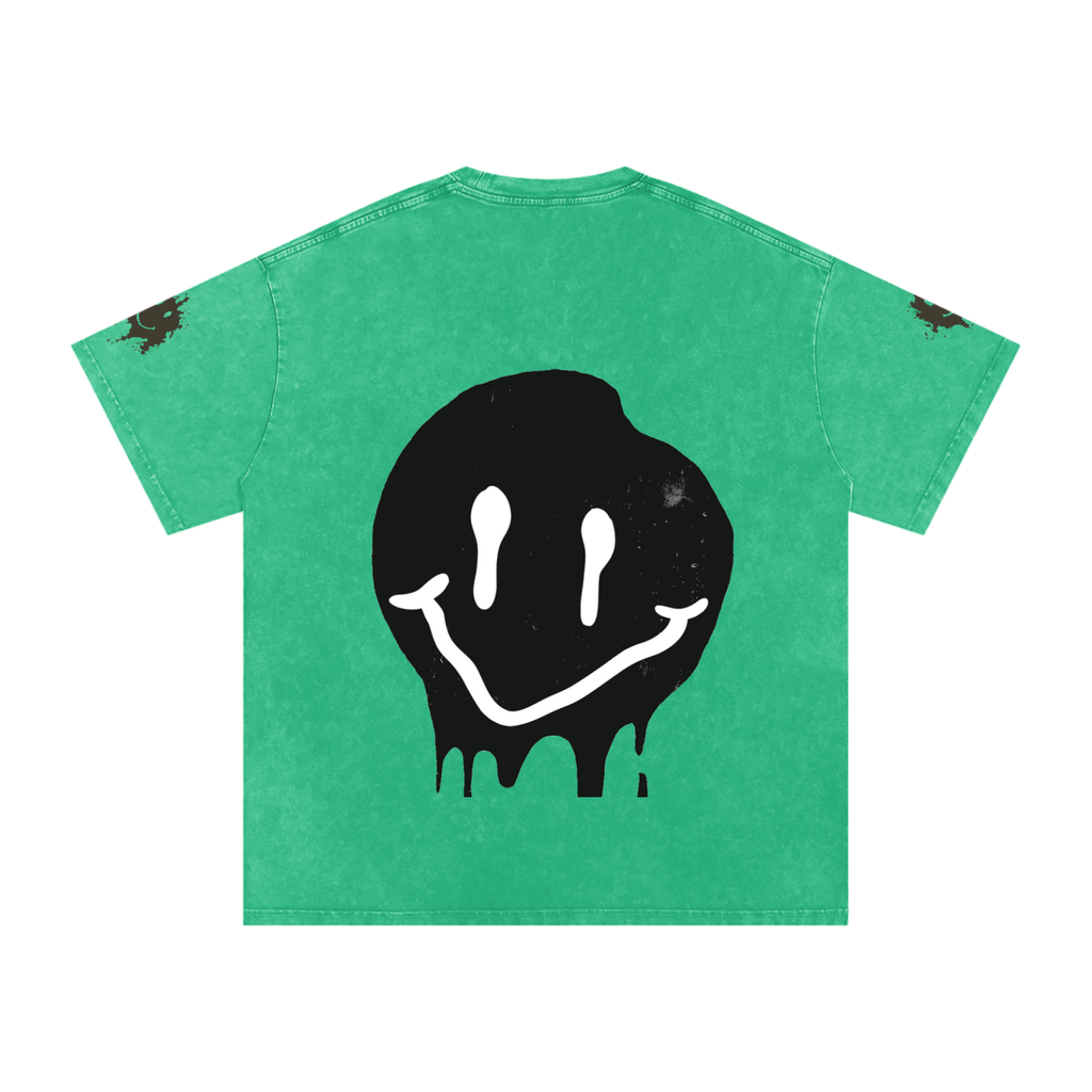 Snow Washed Oversized Cotton T-Shirt