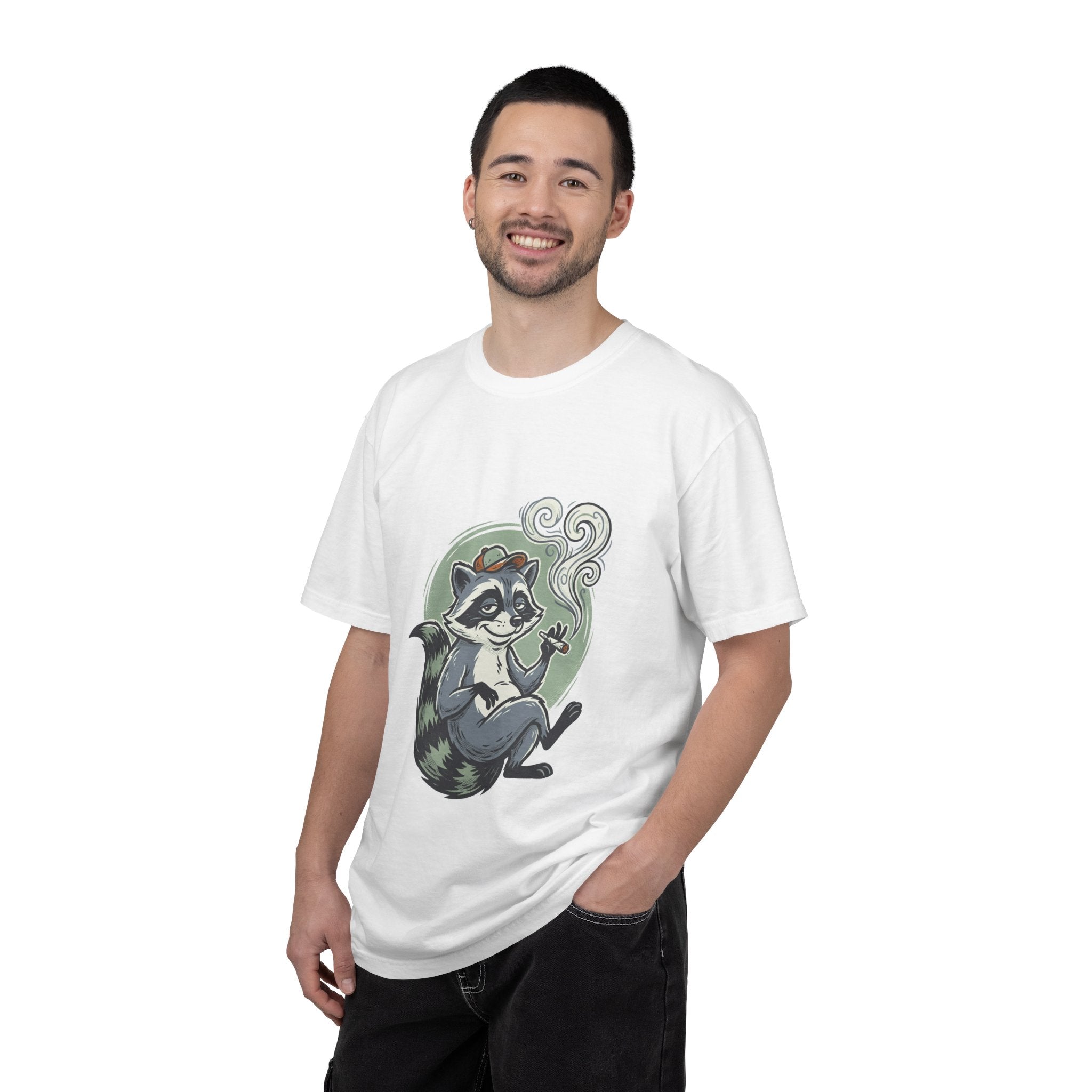 Fresh Smelling Raccoon T-Shirt — Cute Scent Bottle Graphic Tee