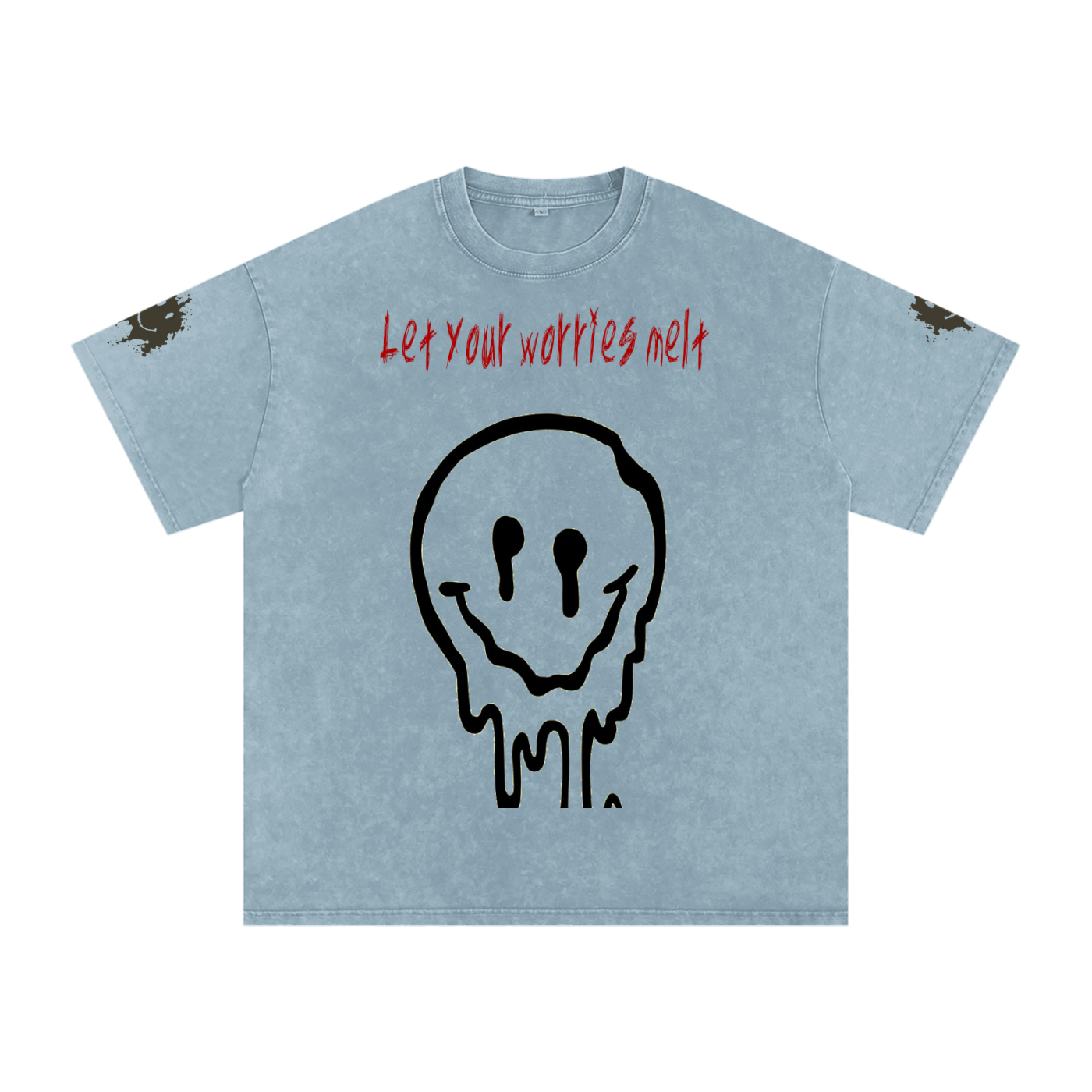 Snow Washed Oversized Cotton T-Shirt