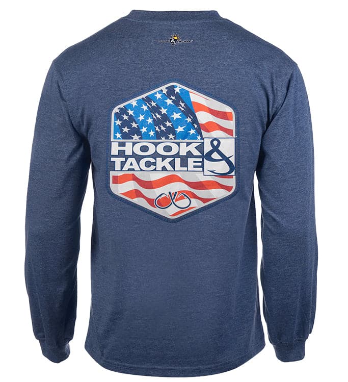 Men's Star Spangled L/S UV Fishing T-Shirt