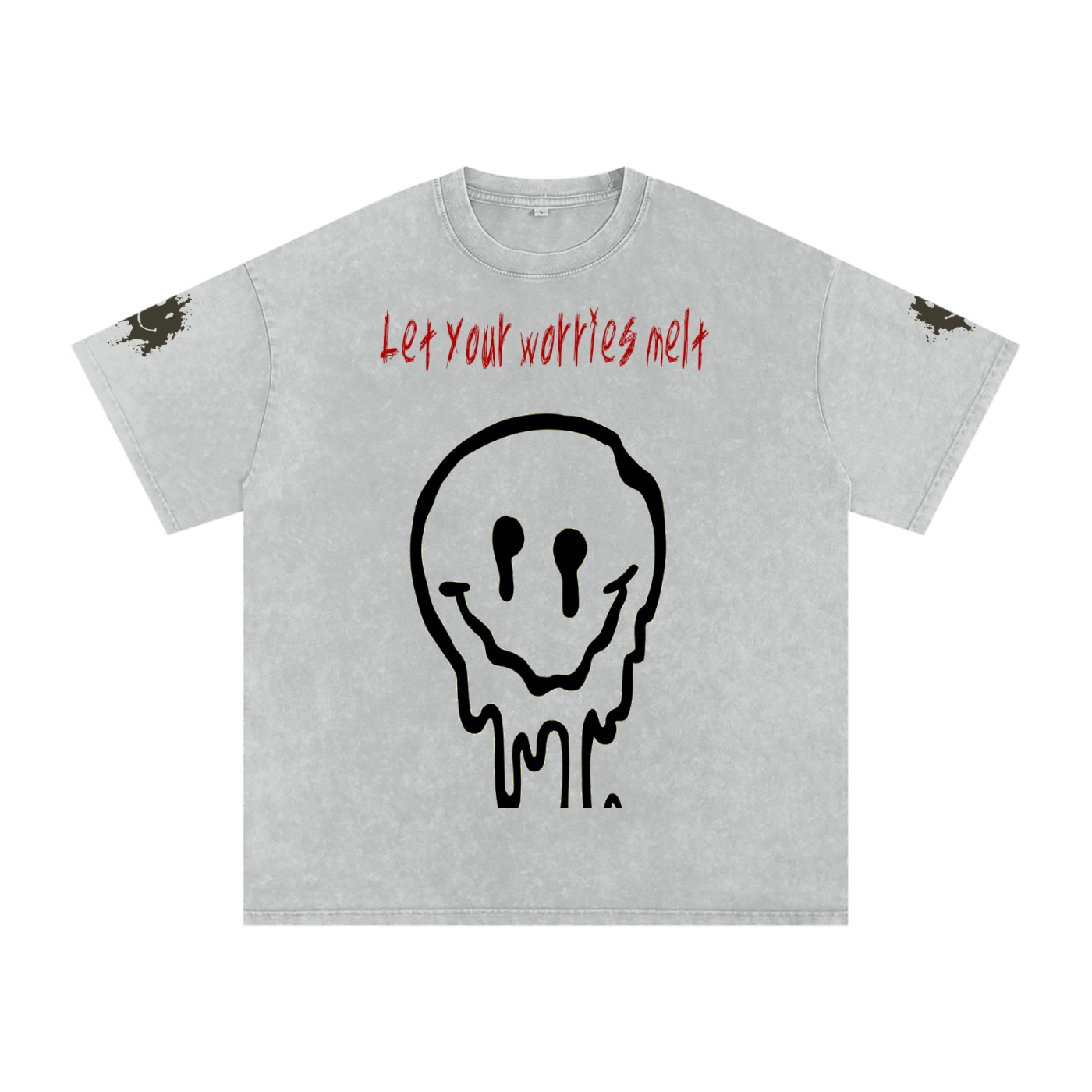 Snow Washed Oversized Cotton T-Shirt