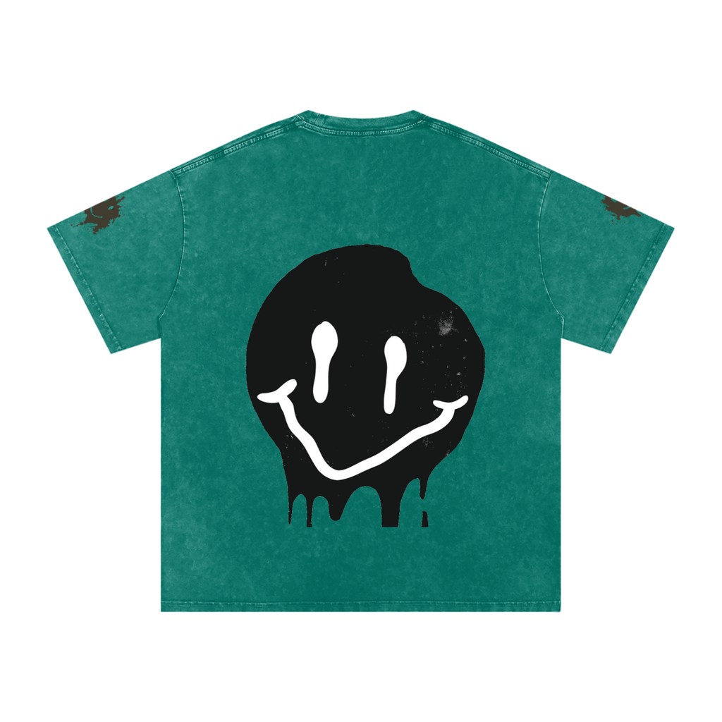 Snow Washed Oversized Cotton T-Shirt