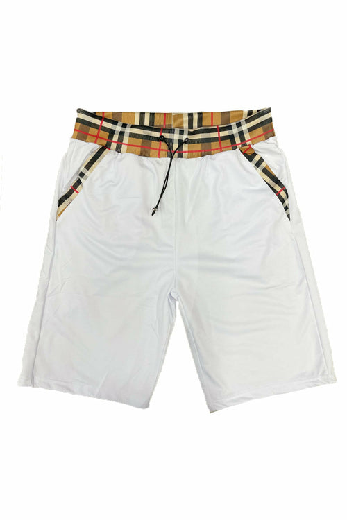 Checkered Detail Shorts